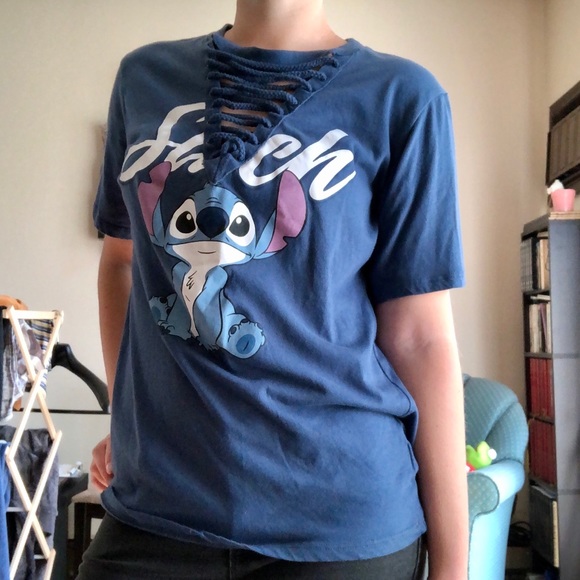 Disney Lilo & Stitch T-Shirt with Lace-Up Front - Picture 4 of 14